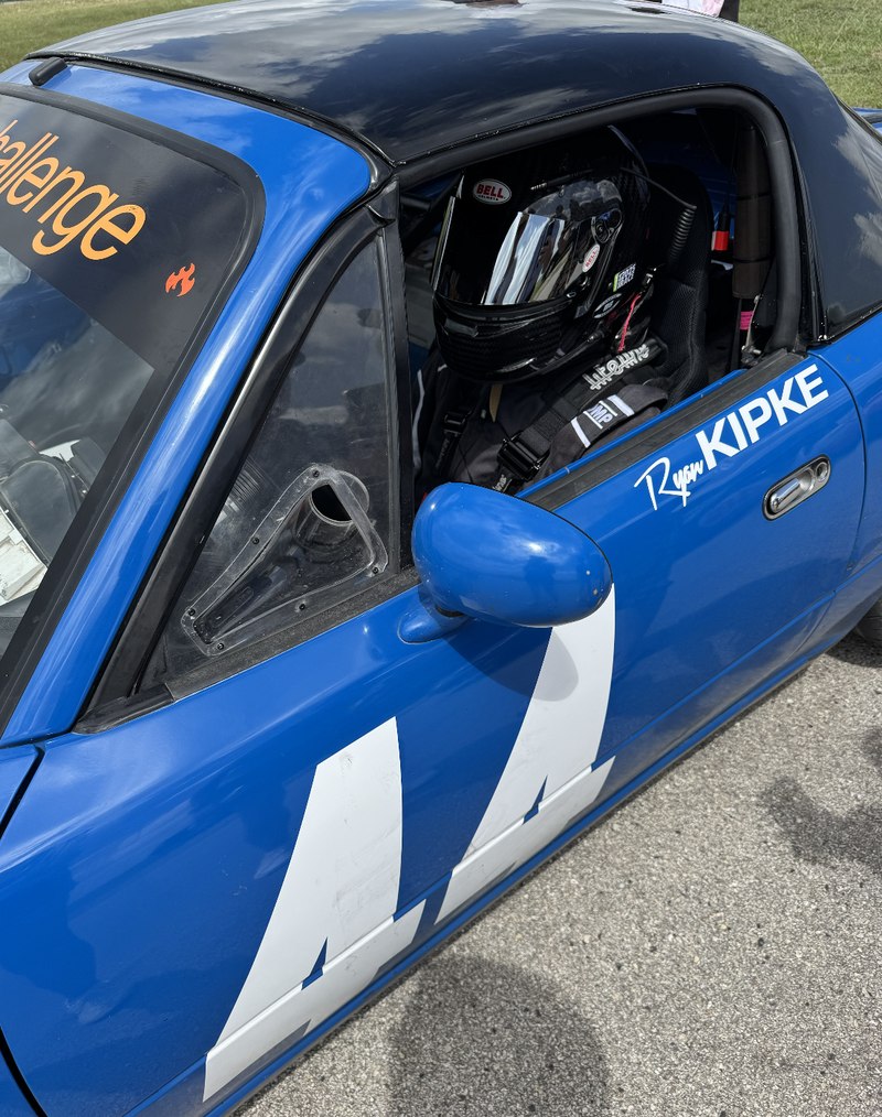 Ryan Kipke in the H2R Challenge car, 2024