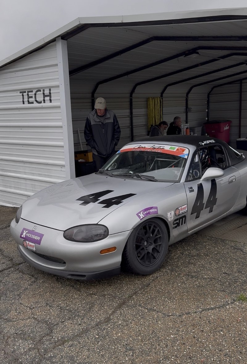 Ryan Kipke's first SCCA start at Hallett, 2025